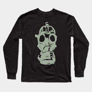 Vintage Gas Mask -- Green Edition Long Sleeve T-Shirt